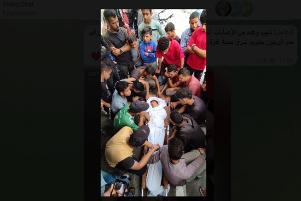 تشييع جثمان طفل فلسطيني استشهد متأثرا بجراحه إثر عدوان صهيوني في غزة