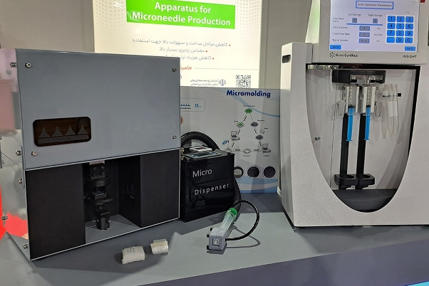 جهاز إبرة مجهرية ايراني الصنع لحقن سريع وغير مؤلم للأدوية
