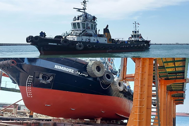 القاطرة "نيمروز" تدخل دورة الأنشطة البحرية بميناء الشهيد رجائي