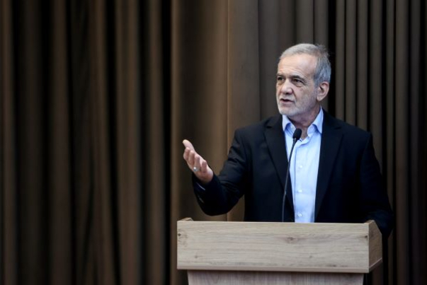 بزشكيان: نريد التواصل مع الجميع على اساس العزة والمصلحة والحكمة ما عدا الصهاينة