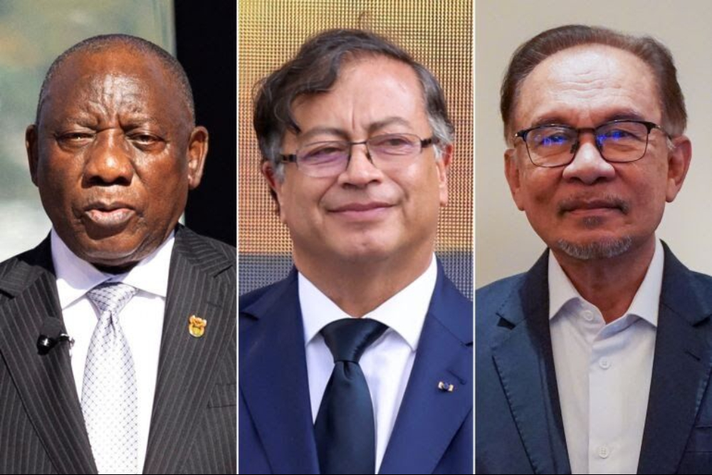 قادة جنوب إفريقيا وماليزيا وكولومبيا : سنمنع السفن التي تحمل إمدادات عسكرية لـ "إسرائيل" من استخدام موانئنا