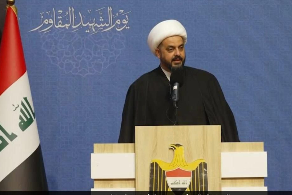 الشيخ الخزعلي: يجب وضع حد لتدخل امريكا في فرض قيود اقتصادية على العراق