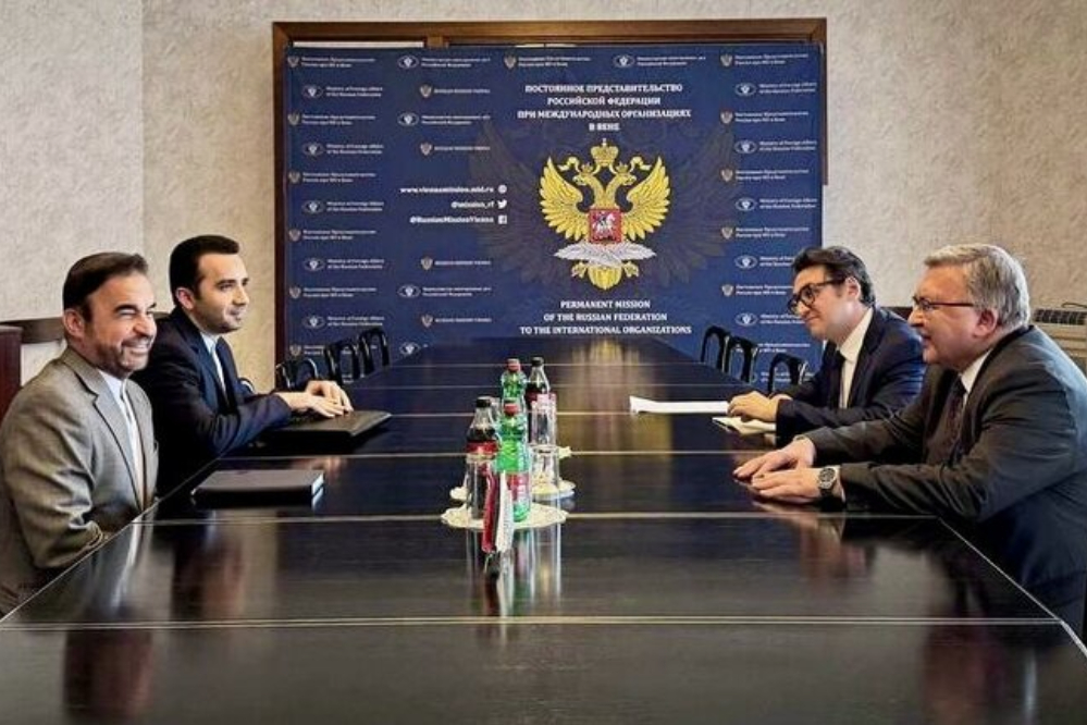 لقاء السفير الإيراني الجديد وأوليانوف في فيينا