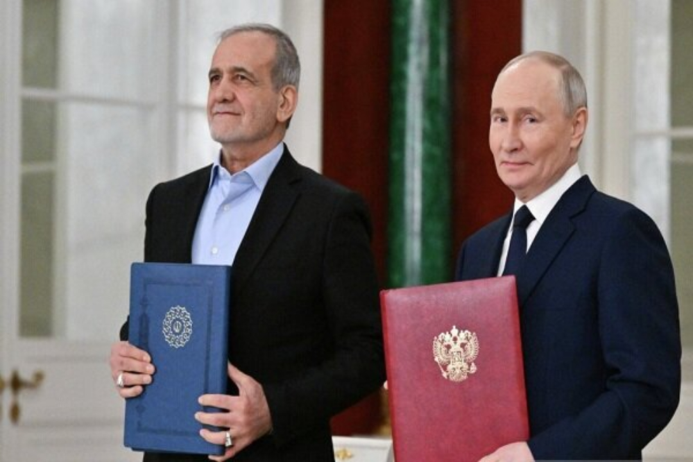 الرئيس الروسي يصادق على معاهدة الشراكة الاستراتيجية مع إيران