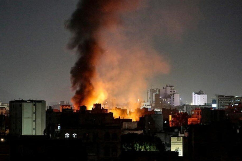 اليمن: العدوان الأمريكي يشن سلسلة غارات على صنعاء وصعدة والحديدة