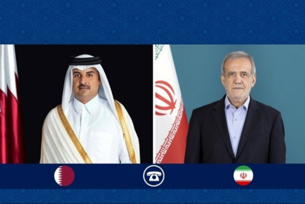 بزشكيان لأمير قطر: الشعب الإيراني سيصمد حتى النهاية ويدافع عن حقوقه المشروعة