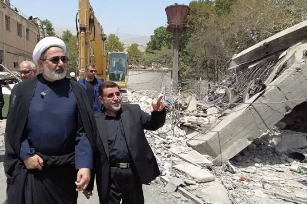 رئيس المنظمة القضائية للقوات المسلحة يتفقد سجن إيفين