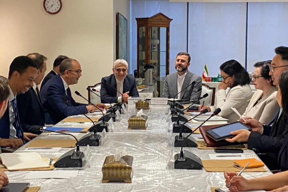 غريب آبادي يلتقي مع الأعضاء غير الدائمين في مجلس الأمن