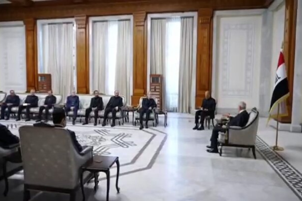 لاريجاني يلتقي الرئيس العراقي