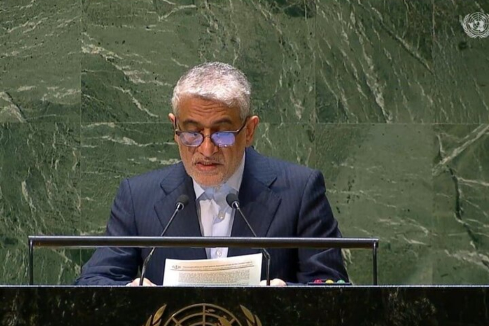 ايرواني: ينبغي للأمم المتحدة أن تدين الهجوم الإرهابي في سيستان وبلوشستان بشكل لا لبس فيه