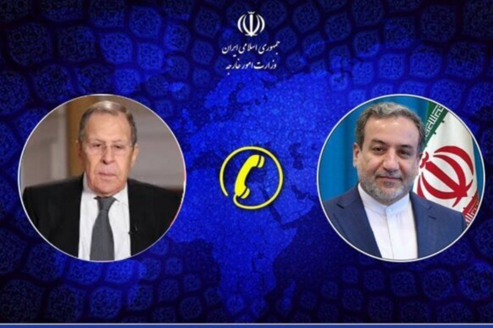 محادثة هاتفية بين وزيري خارجية إيران وروسيا