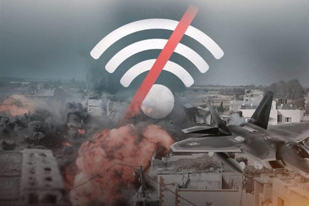 انقطاع الانترنت والاتصالات الأرضية في غزة