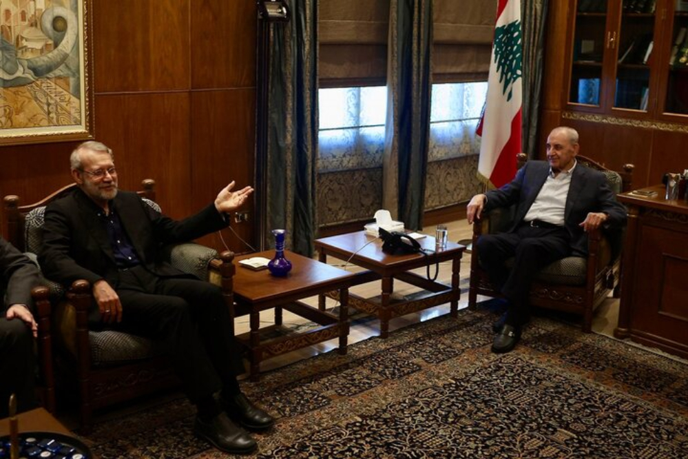 لاريجاني يلتقي رئيس مجلس النواب اللبناني