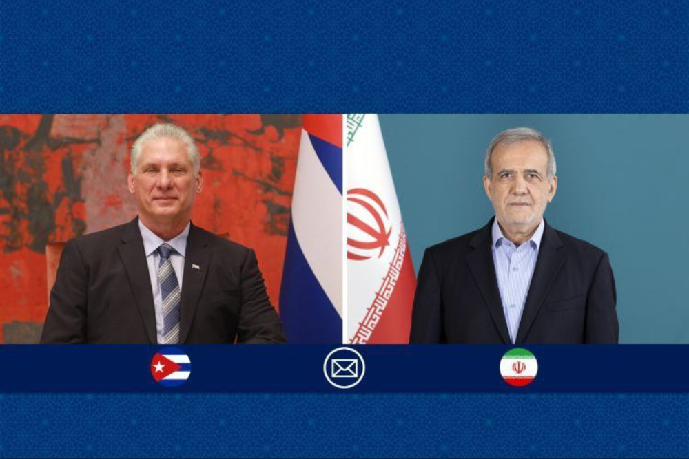 الرئيس بزشكيان يؤكد على تعميق العلاقات بين ايران وكوبا