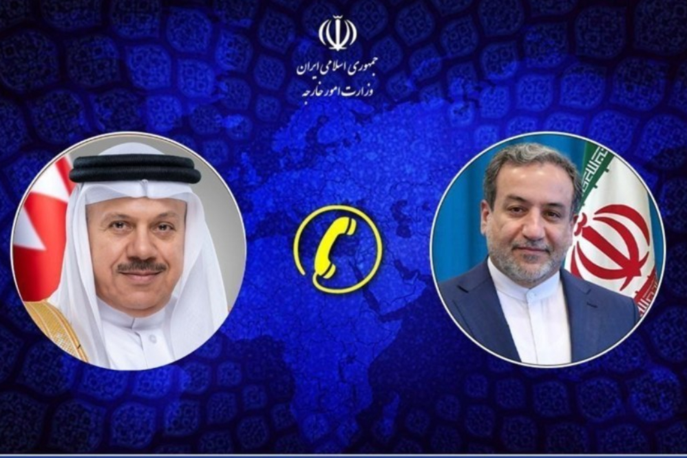 محادثات هاتفية بين وزيري الخارجية الايراني والبحريني
