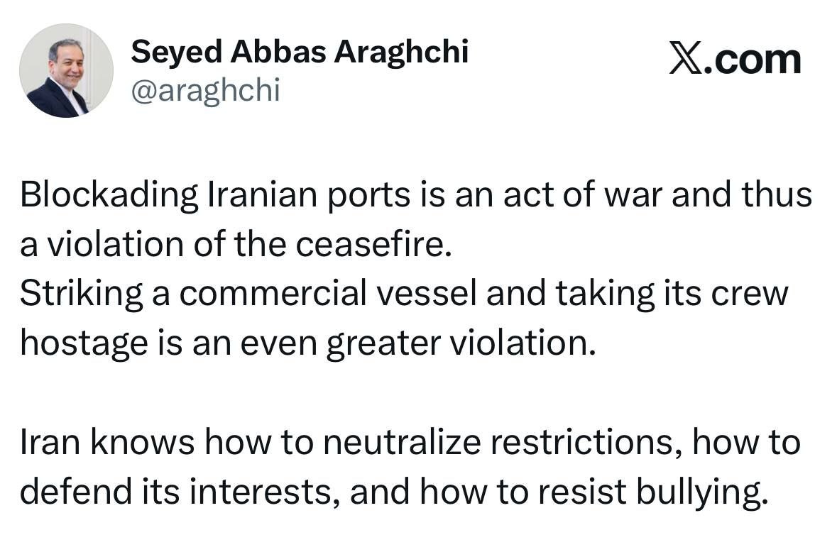 عراقچی+توئیت