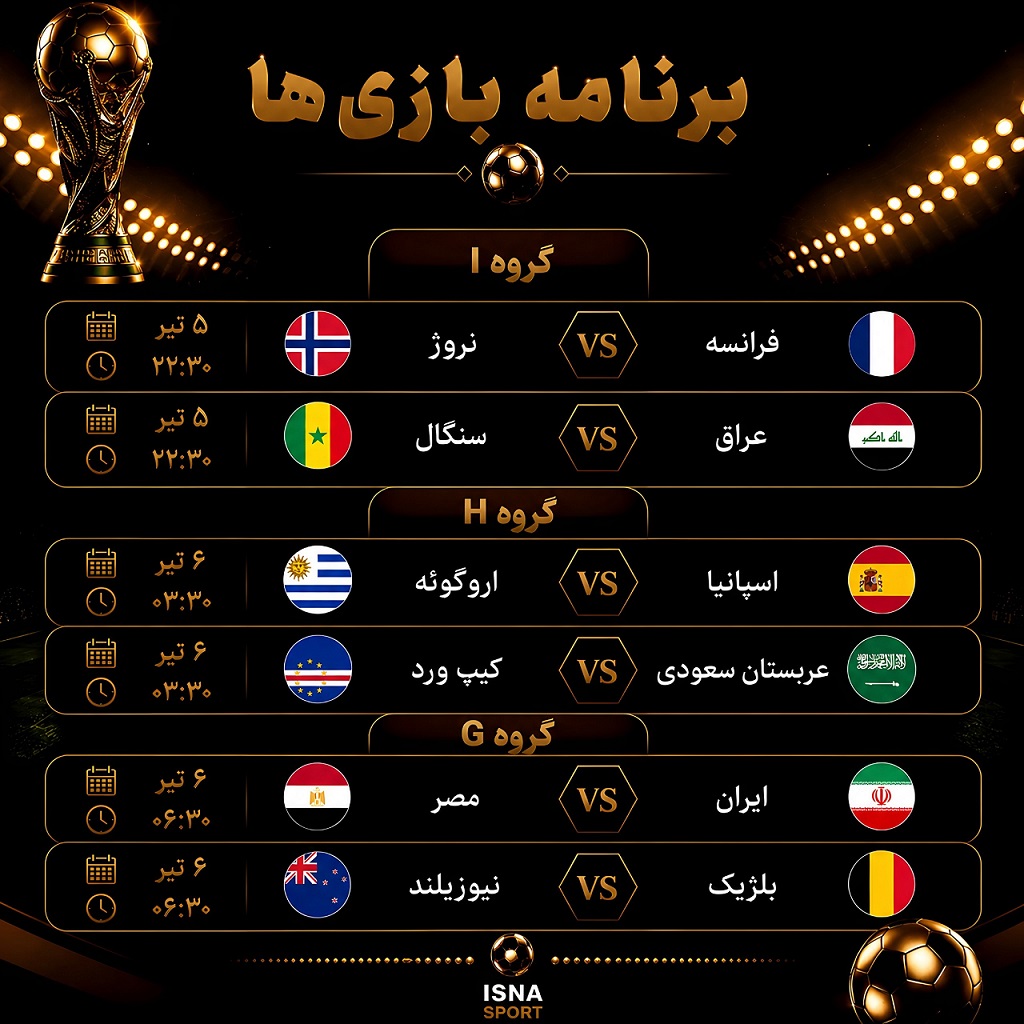 برنامه+بازیهای+جام+جهانی