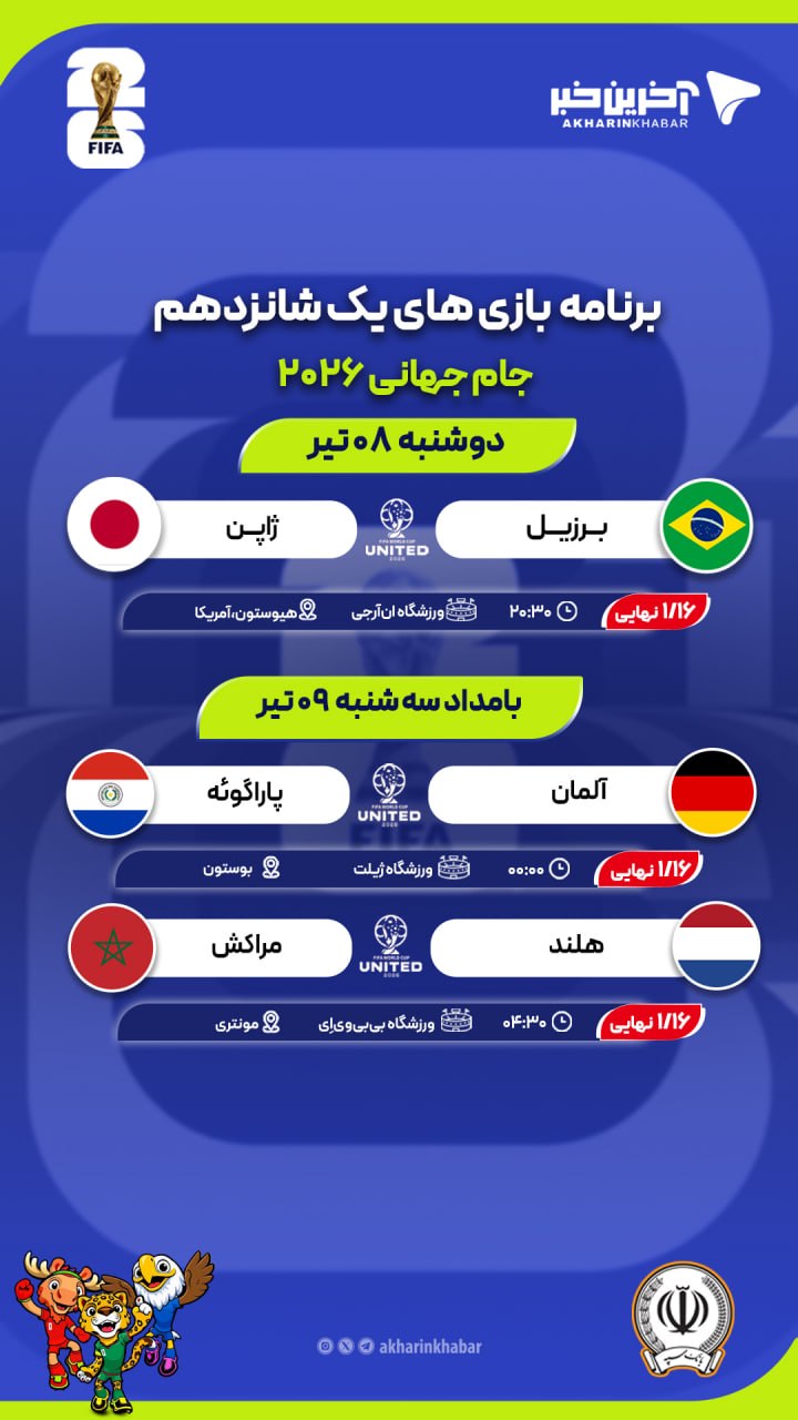 برنامه+بازیهای+جام+جهانی