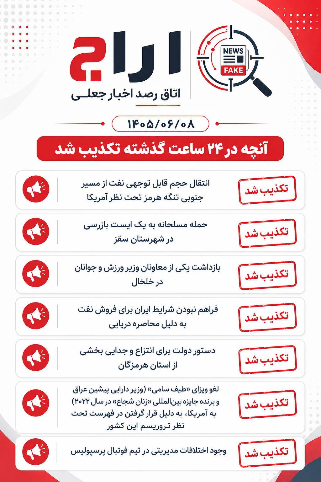 تکذیب+خبر