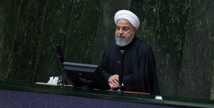 الرئيس روحاني يعلن تبني ايران ميزانية الصمود والتصدي للحظر الجائر