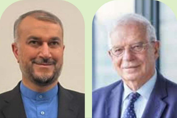 Iran FM, EU’s Borrell discuss JCPOA over phone