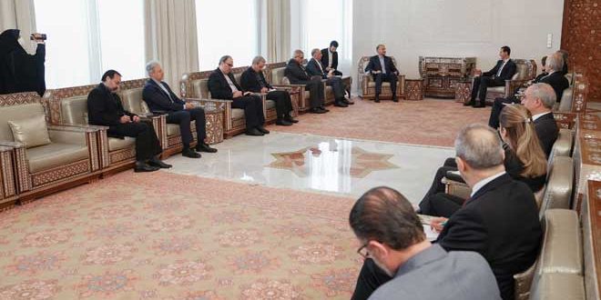 الاسد مستقبلا عبداللهيان: التوصل لاتفاق نووي يخدم مصالح إيران والمنطقة