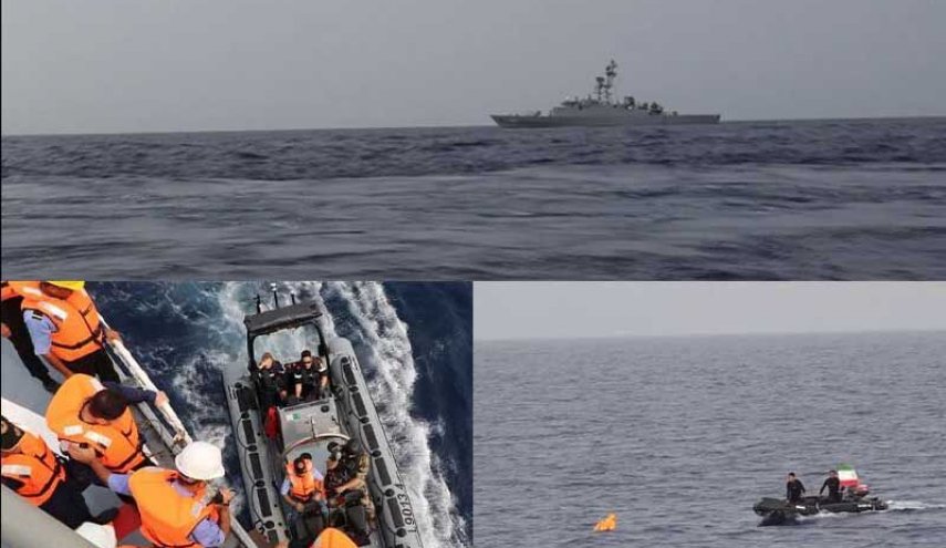 بحرية الجيش تجري عمليات الإغاثة في مناورات الدول المطلة على المحيط الهندي