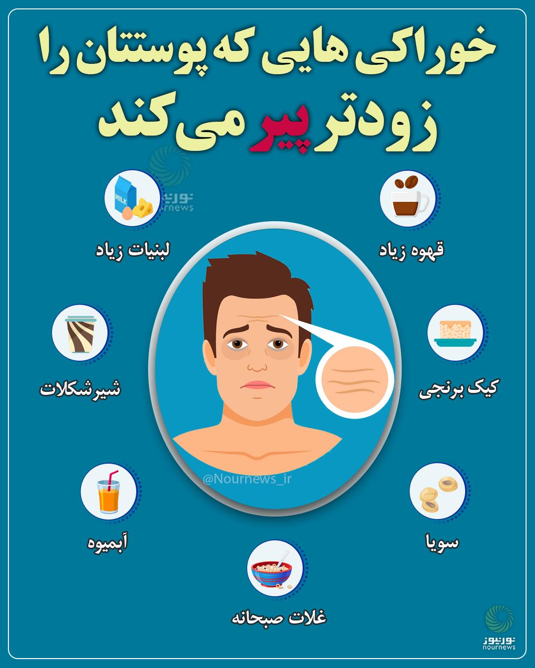 خوراکی‌هایی که پوستتان را زودتر پیر می‌کند