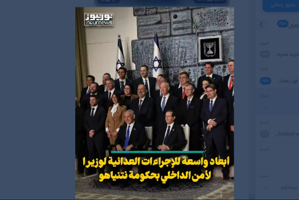أبعاد واسعة للإجراءات العدائية لوزير الامن الداخلي في حكومة نتنياهو