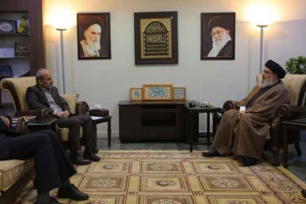 السيد نصر الله يستقبل رئيس مؤسسة الإذاعة والتلفزيون في إيران