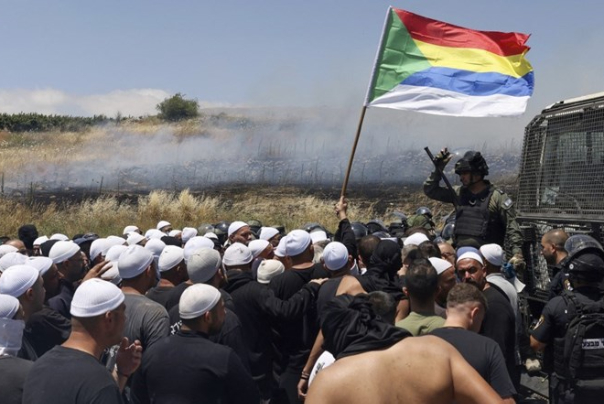 אנשי הגולן הסורי מתעמתים עם הכיבוש הישראלי: "אנחנו מסרבים להקים את פרויקט חובבי האנרגיה"