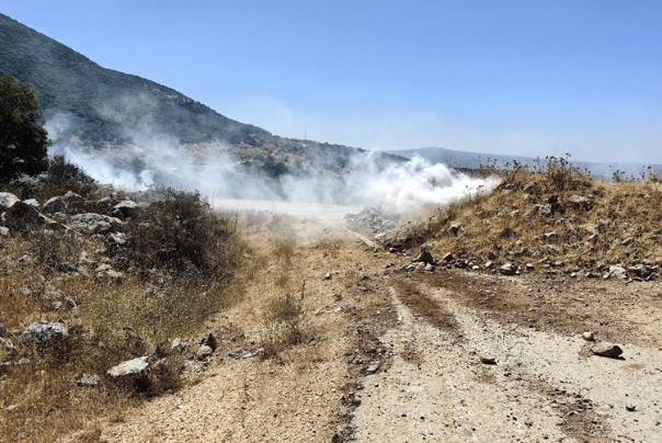 הכיבוש זורק גז מדמיע לעבר עיתונאים בחוות שבעא