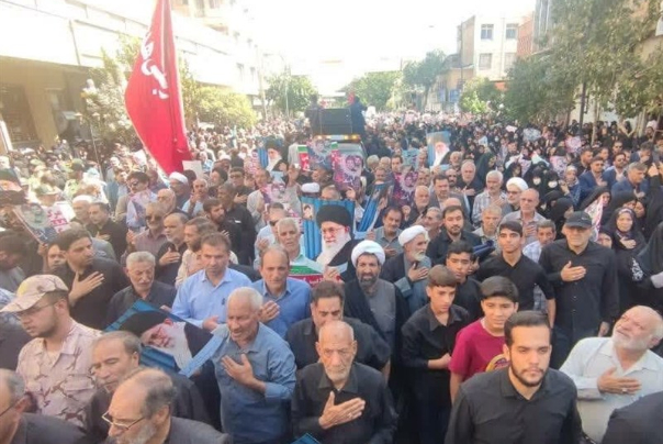 تشييع جثماني شهيدي الهجوم الارهابي على مرقد "شاهجراغ"