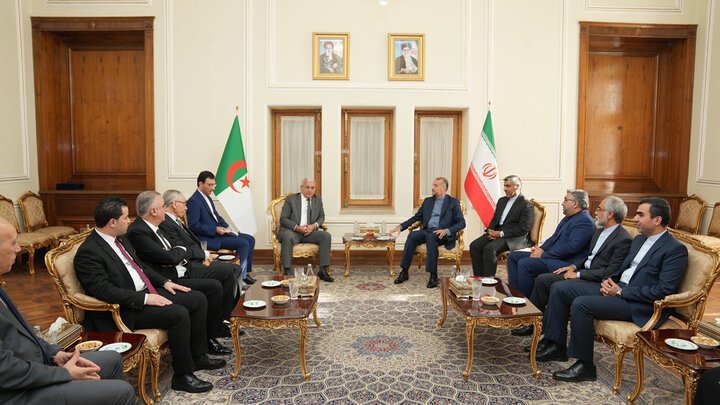 Iran's FM: Tehran is determined to expands its all-around relation with Algiers