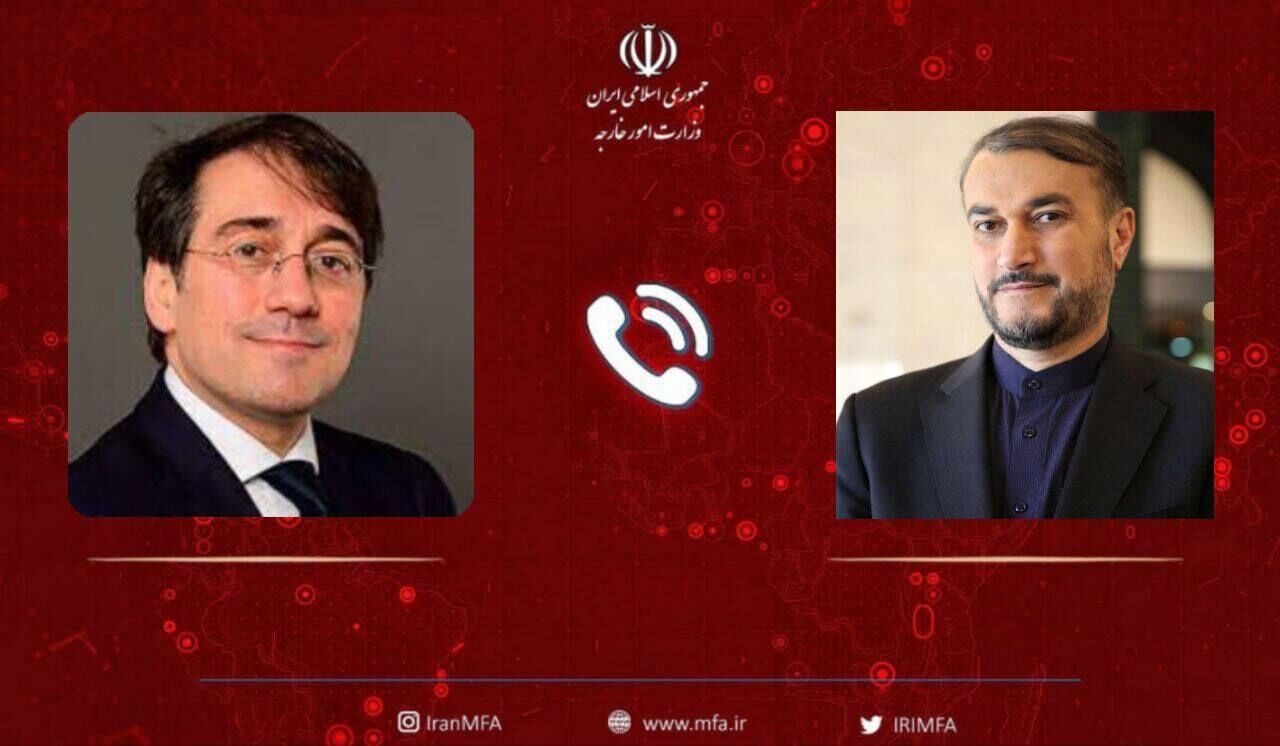 Iran's FM calls for expanding Iran-Spain ties