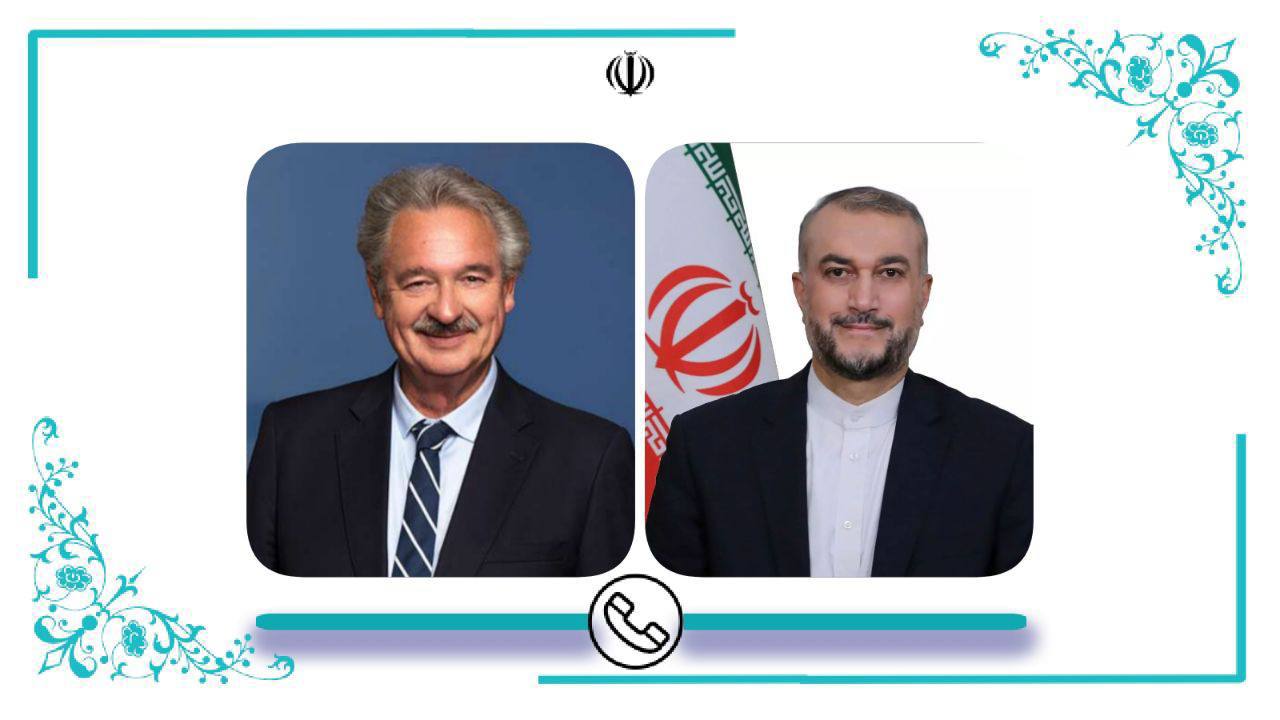 Iran and Luxembourg's FMs talk during a phone call