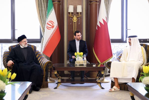 Iranian president has met with the Emir of Qatar