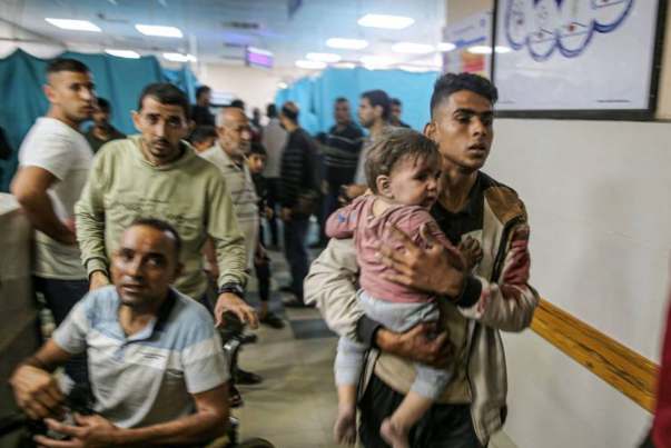 جريمة حرب صهيونية في مجمع الشفاء الطبي