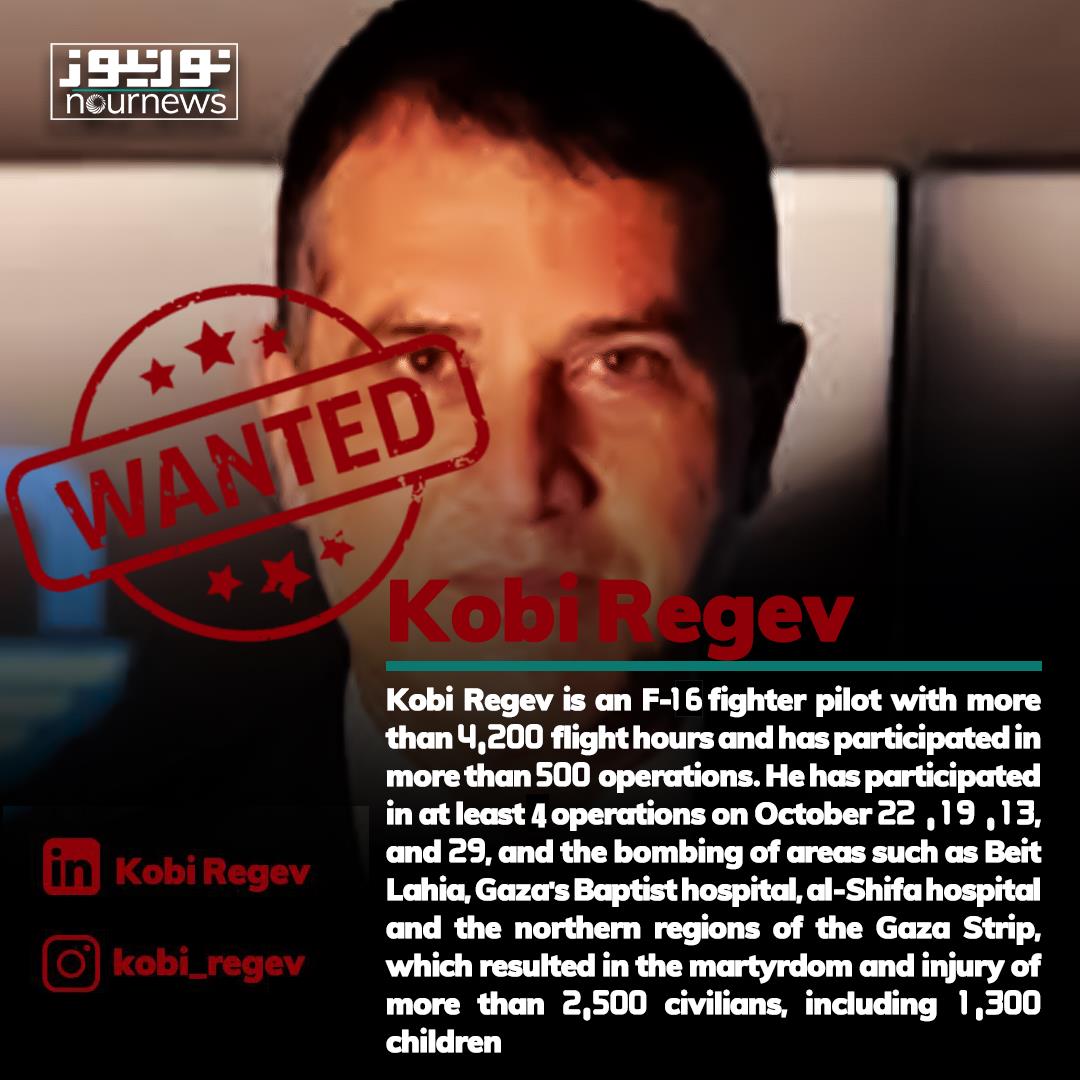 Kobi Regev; One of the criminal pilots of the Israeli army
