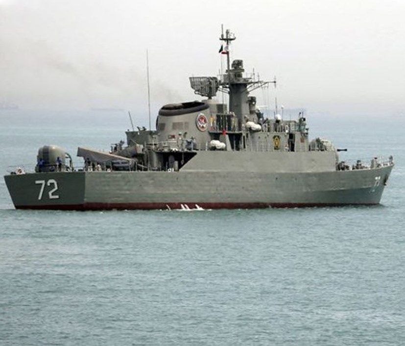 Прибытие иранского эсминца «Альборз» в Красное море