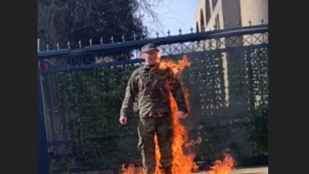 Man self-immolates near Israeli embassy in DC over Gaza