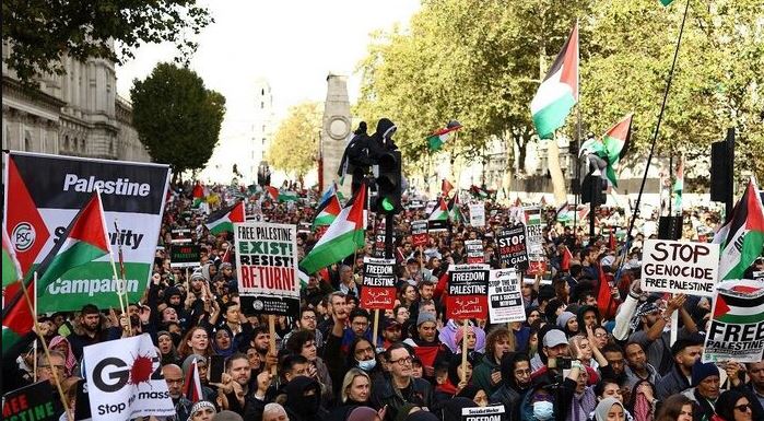 Brits decry arming Israel, call for Gaza ceasefire