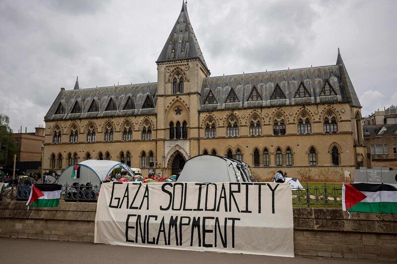 Pro-Palestine students, staff set up camps at Cambridge, Oxford universities