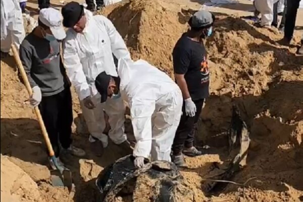Another mass grave discovered in Gaza hospital