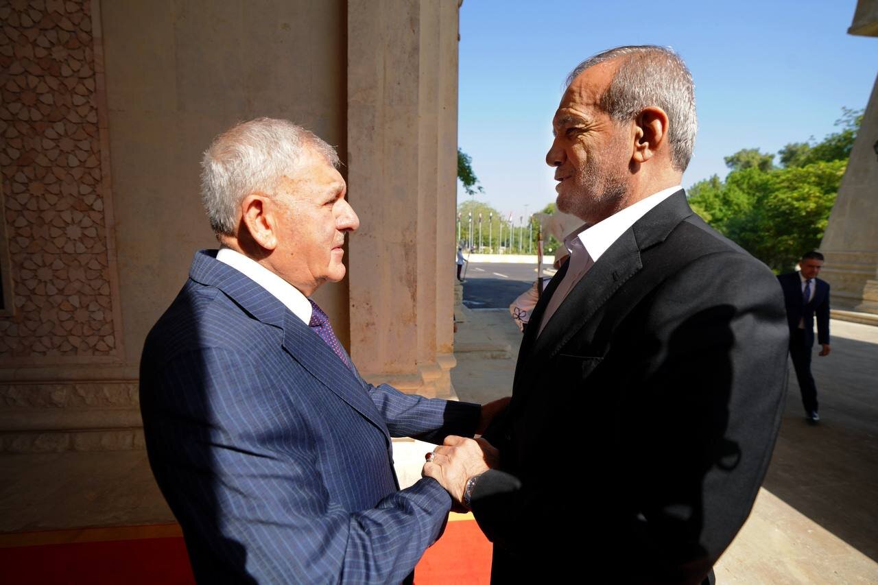 Pezeshkian meets Iraqi counterpart in Baghdad