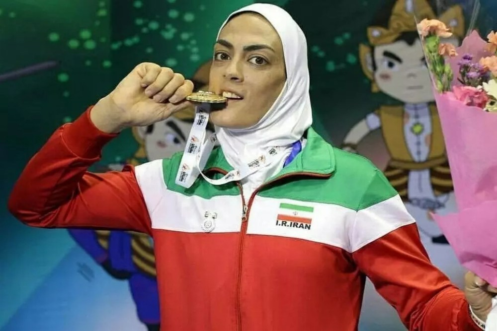 Shahrbanoo Mansourian wins gold at Wushu World Cup