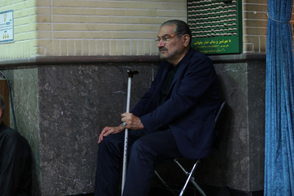 Ali Shamkhani attends Ashura mourning in a mosque in Tehran
