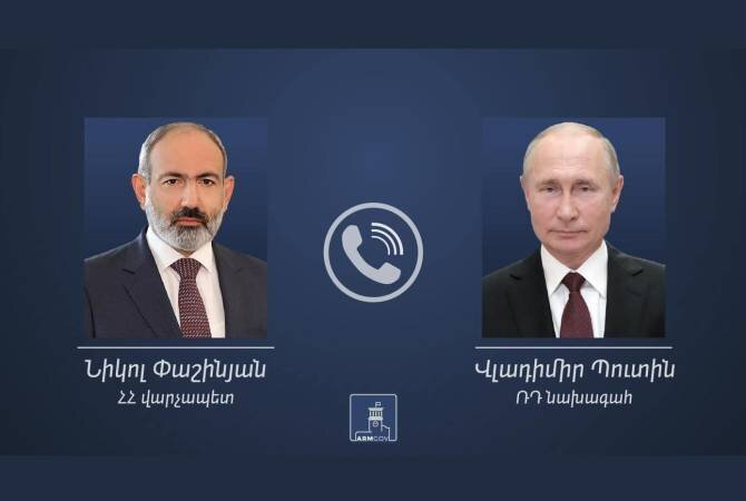 Putin, Pashinyan speak by phone to discuss meeting in WH
