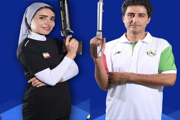 Iran pair win 10m air pistol mixed bronze in Asian c'ships