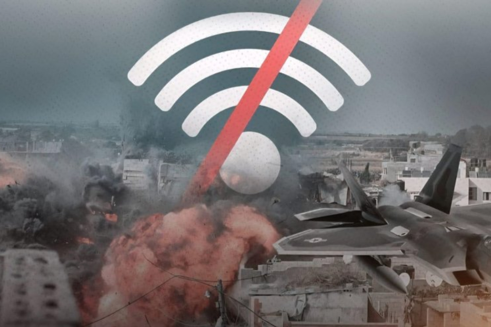 שירותי האינטרנט והטלפון הנייד מושבתים בעיר עזה